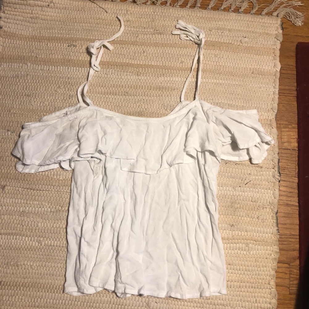 Cotton On Off the Shoulder White Top- Size S